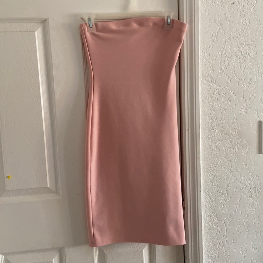 Pink mini dress